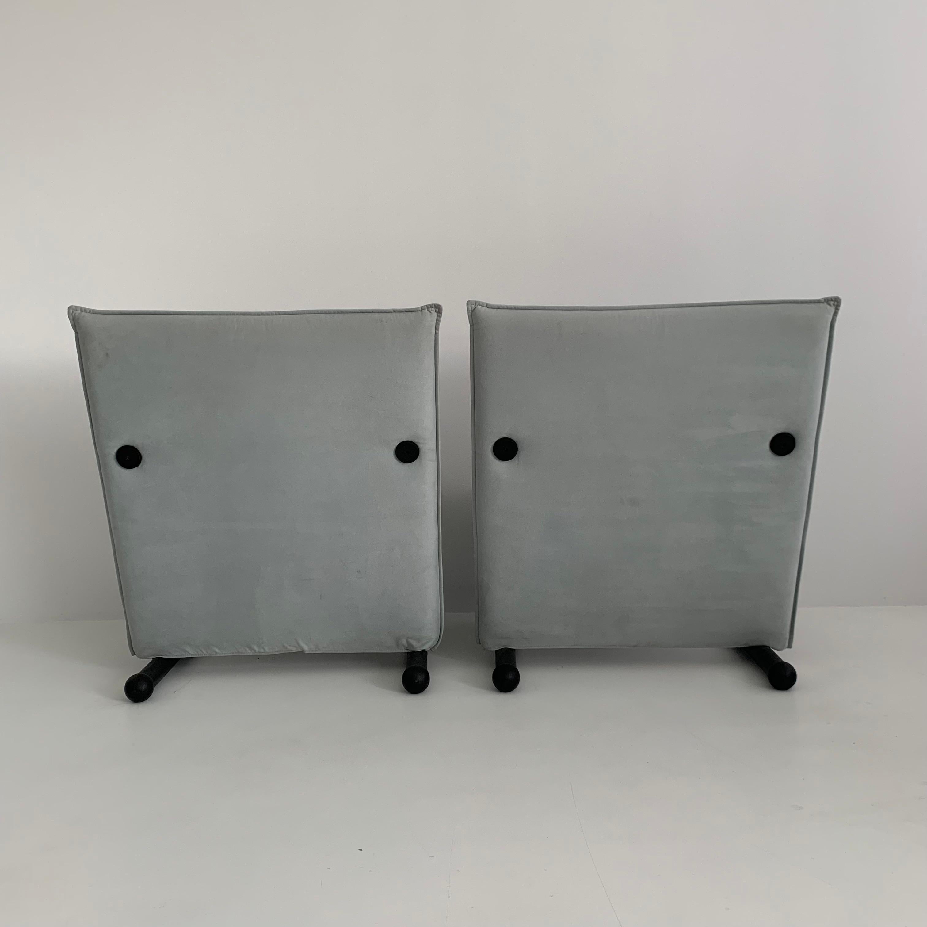 Set of 2 Lounge Chairs Burkhard Vogtherr for Arflex T-Line, 1980’s For Sale 12