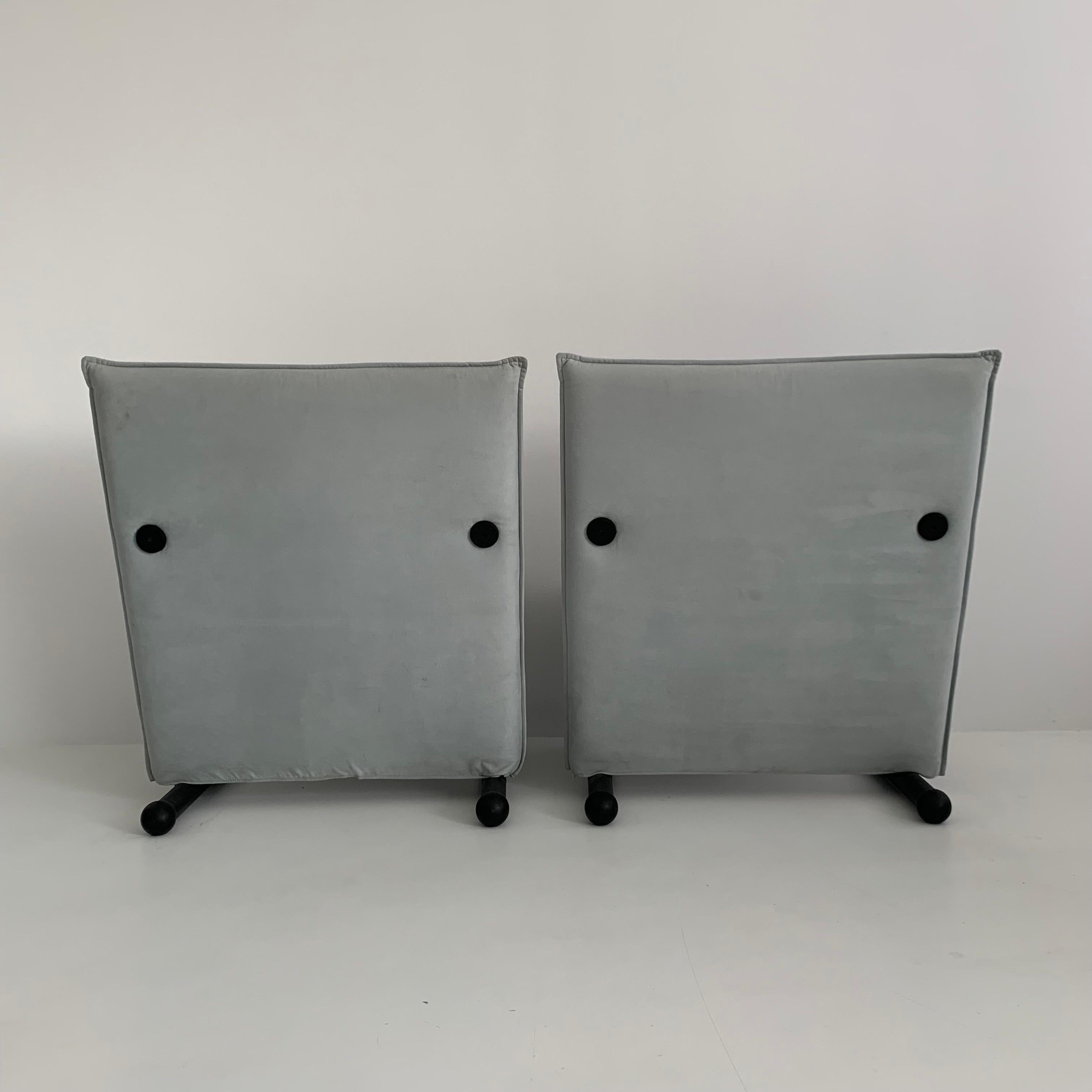 Set of 2 Lounge Chairs Burkhard Vogtherr for Arflex T-Line, 1980’s For Sale 13