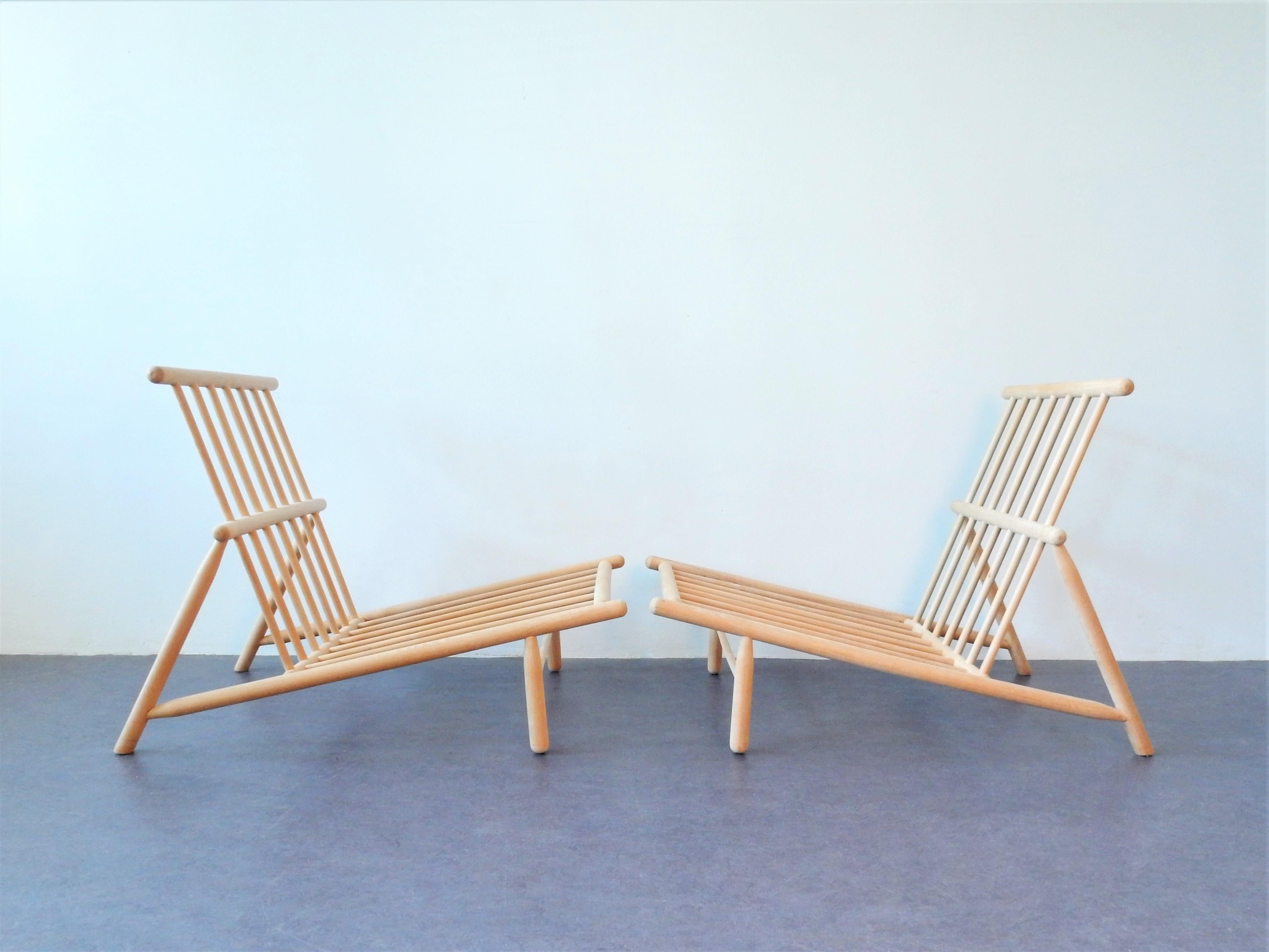 Mid-20th Century Set of 2 Lounge Chairs by Alf Svensson for DUX, Sweden, 1950s
