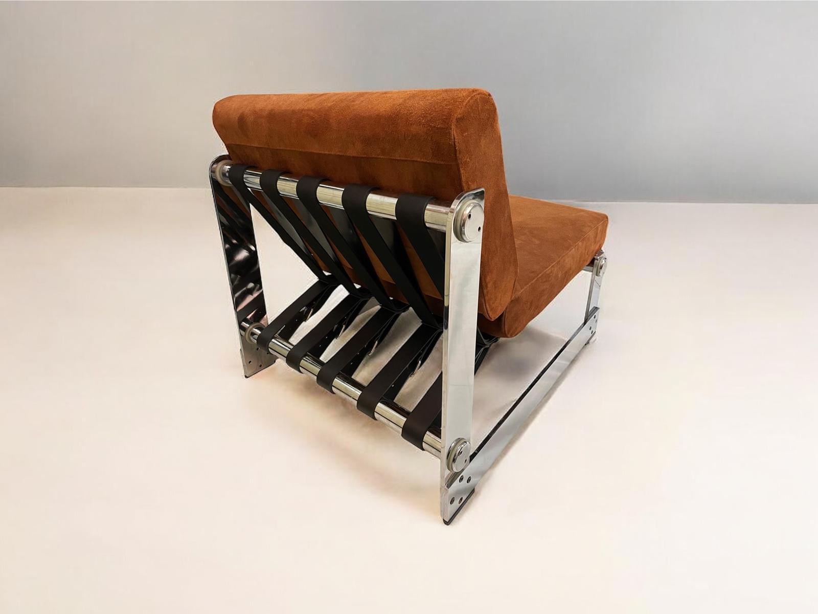 Late 20th Century Ensemble de 2 chaises longues par Gilles Bouchez pour Airborne, 1972 en vente