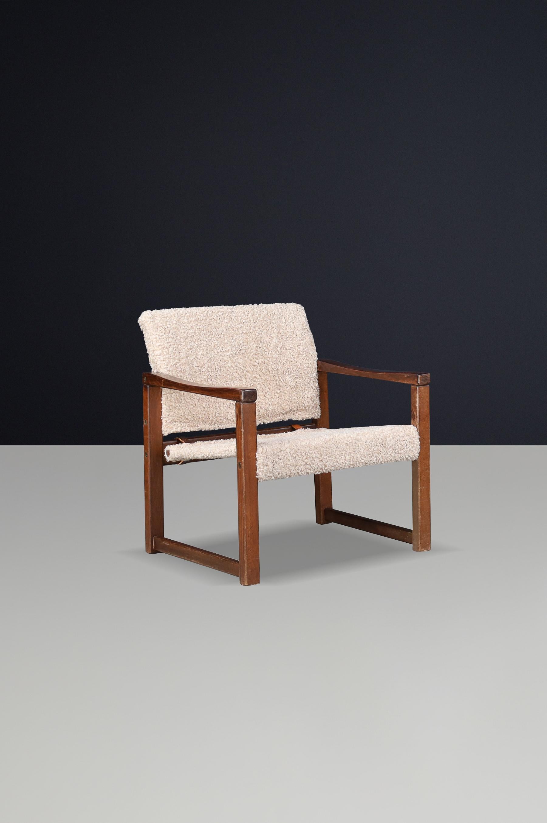 Tappezzeria Set di 2 sedie da salotto di Karin Mobring in pino e tessuto Fabrice, Svezia, anni '70 in vendita