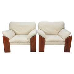 Set of 2 Lounge Chairs by Mario Marenco for Mobil Girgi, 1970s