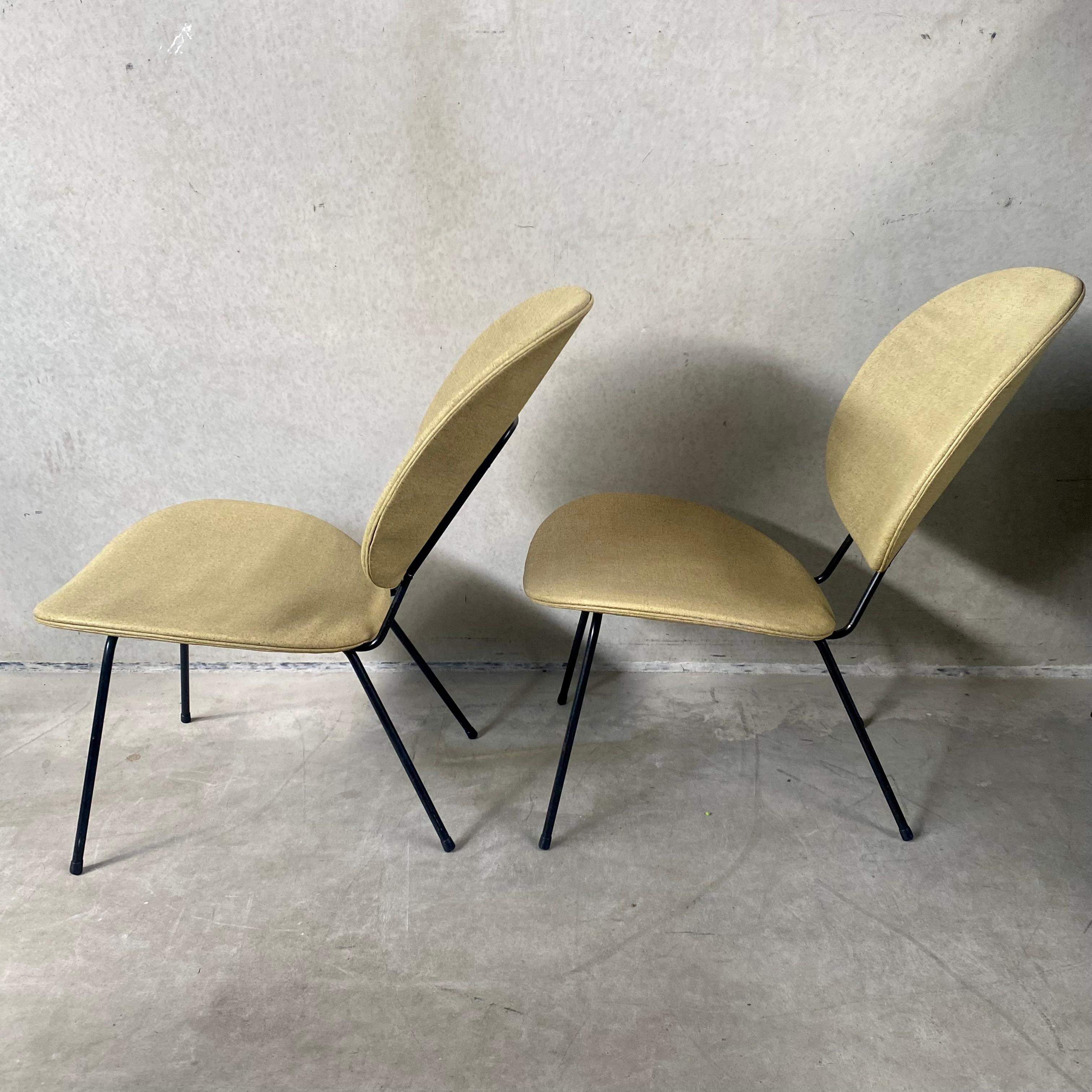 Mid-20th Century Set of 2 Lounge Chairs by W.H. Gispen for Kembo, Netherlands 1950 For Sale