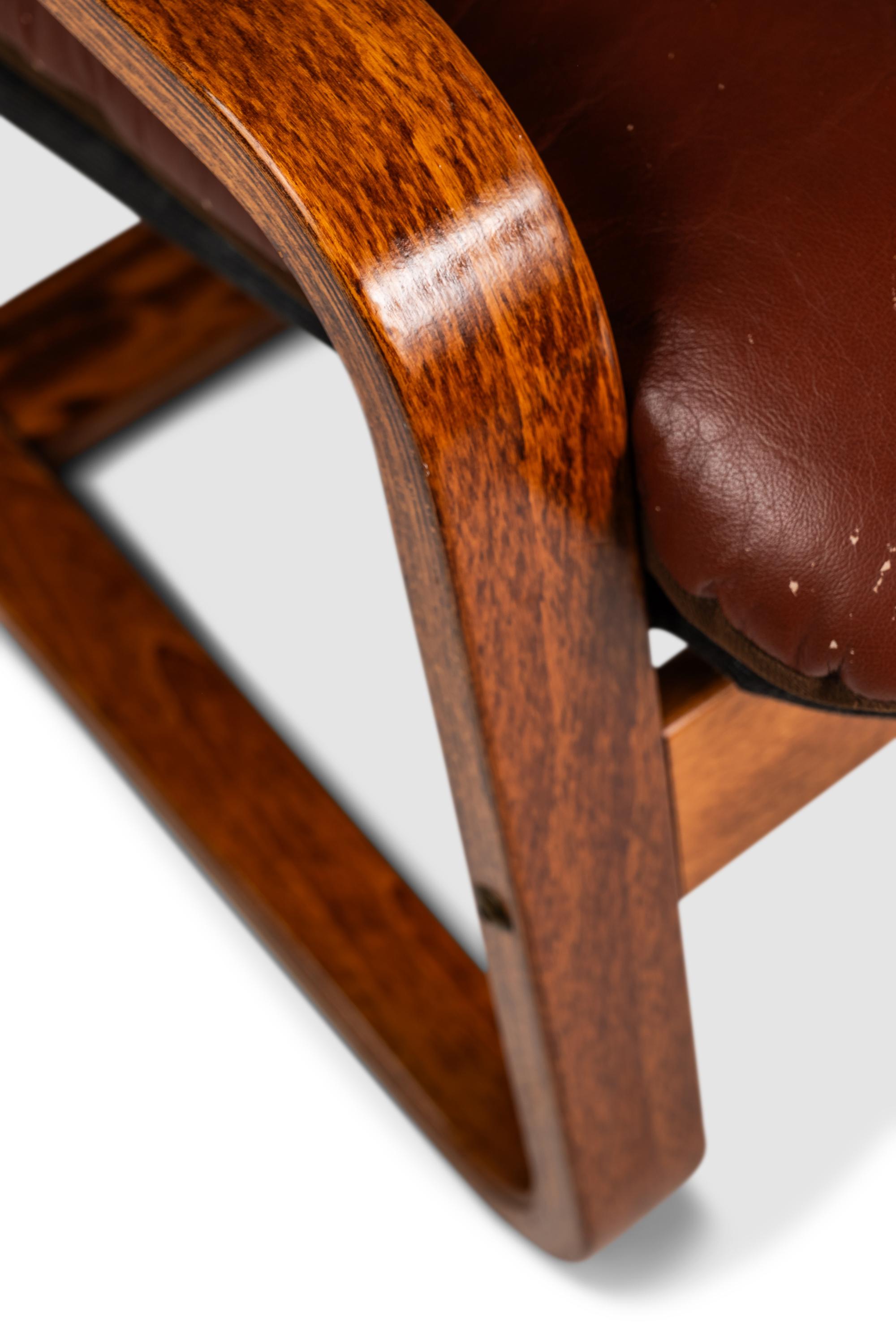 Set of 2  Lounge Chairs in the Manner of Ingmar Relling, Scandinavia, c. 1980s in vendita 10