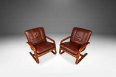 Set of 2  Lounge Chairs in the Manner of Ingmar Relling, Scandinavia, c. 1980s