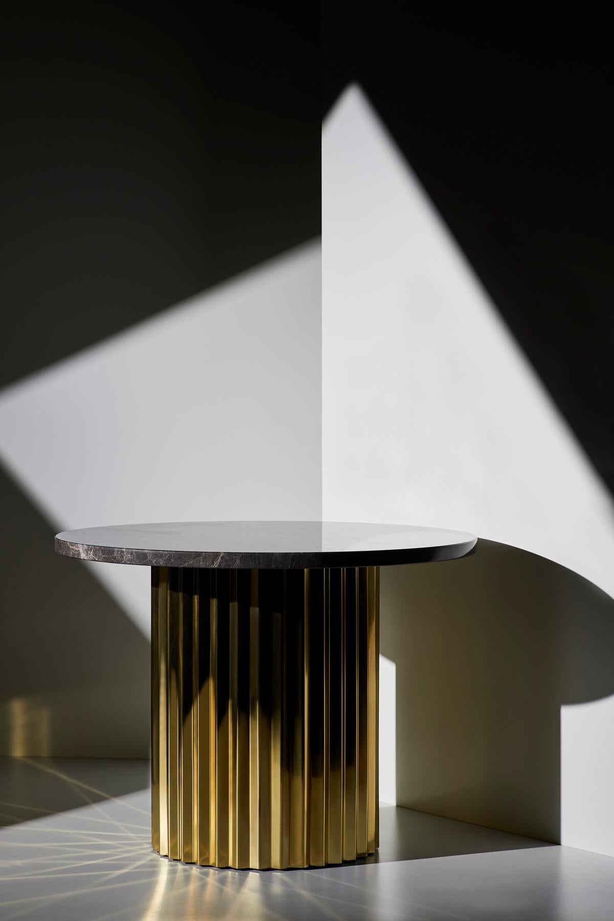 Brass Set of 2 Lounge Tables by Lisette Rützou