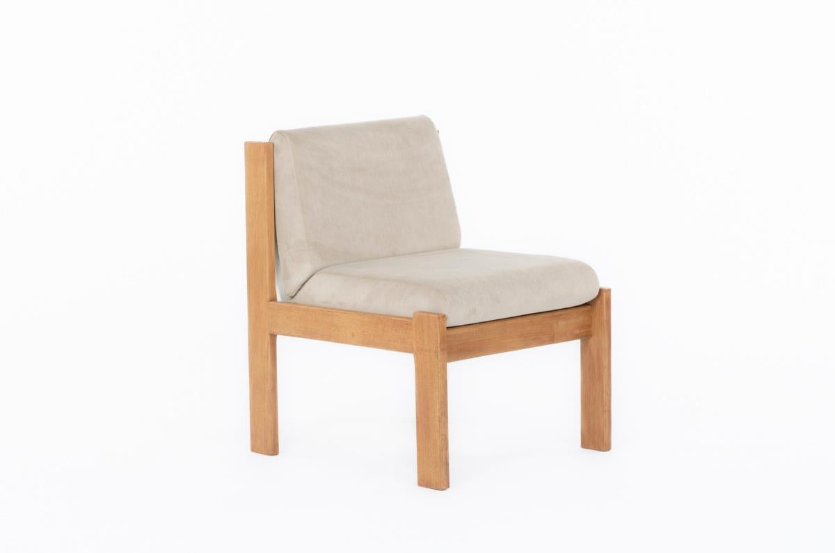 20ième siècle Ensemble de 2 chaises basses par Andre Sornay, 1960 en vente