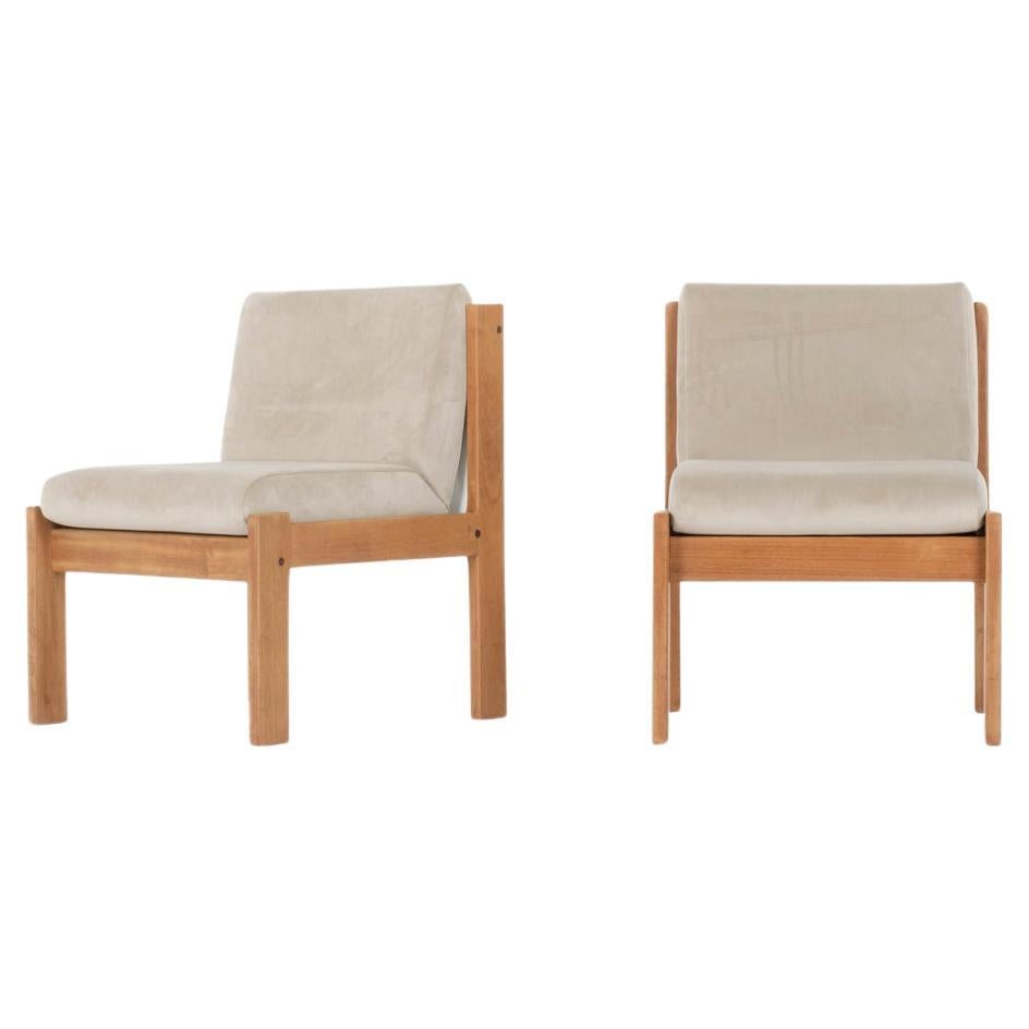 Set of 2 Low chairs by Andre Sornay, 1960 For Sale