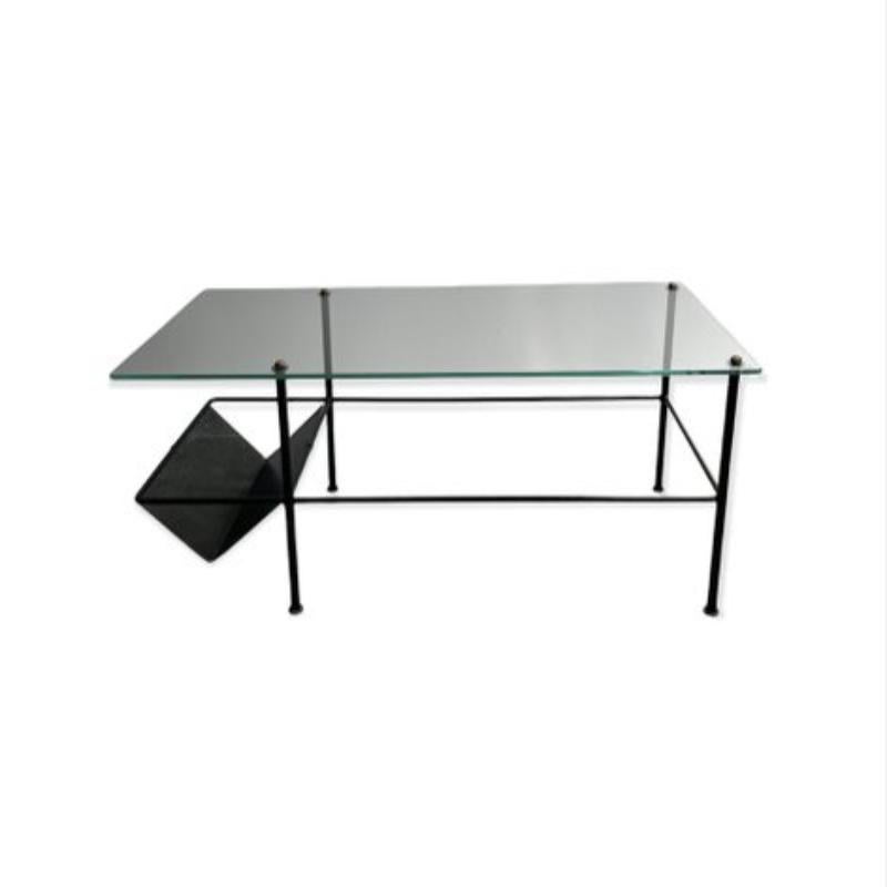 Ensemble de 2 tables basses par Mathieu Matégot, France, années 1960 en vente 5