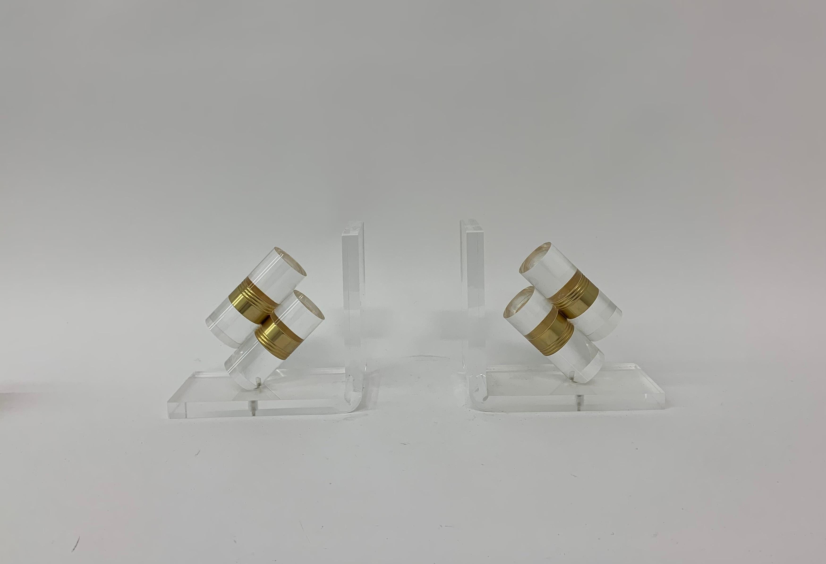 Set of 2 Lucite Book Ends, 1970’s 13