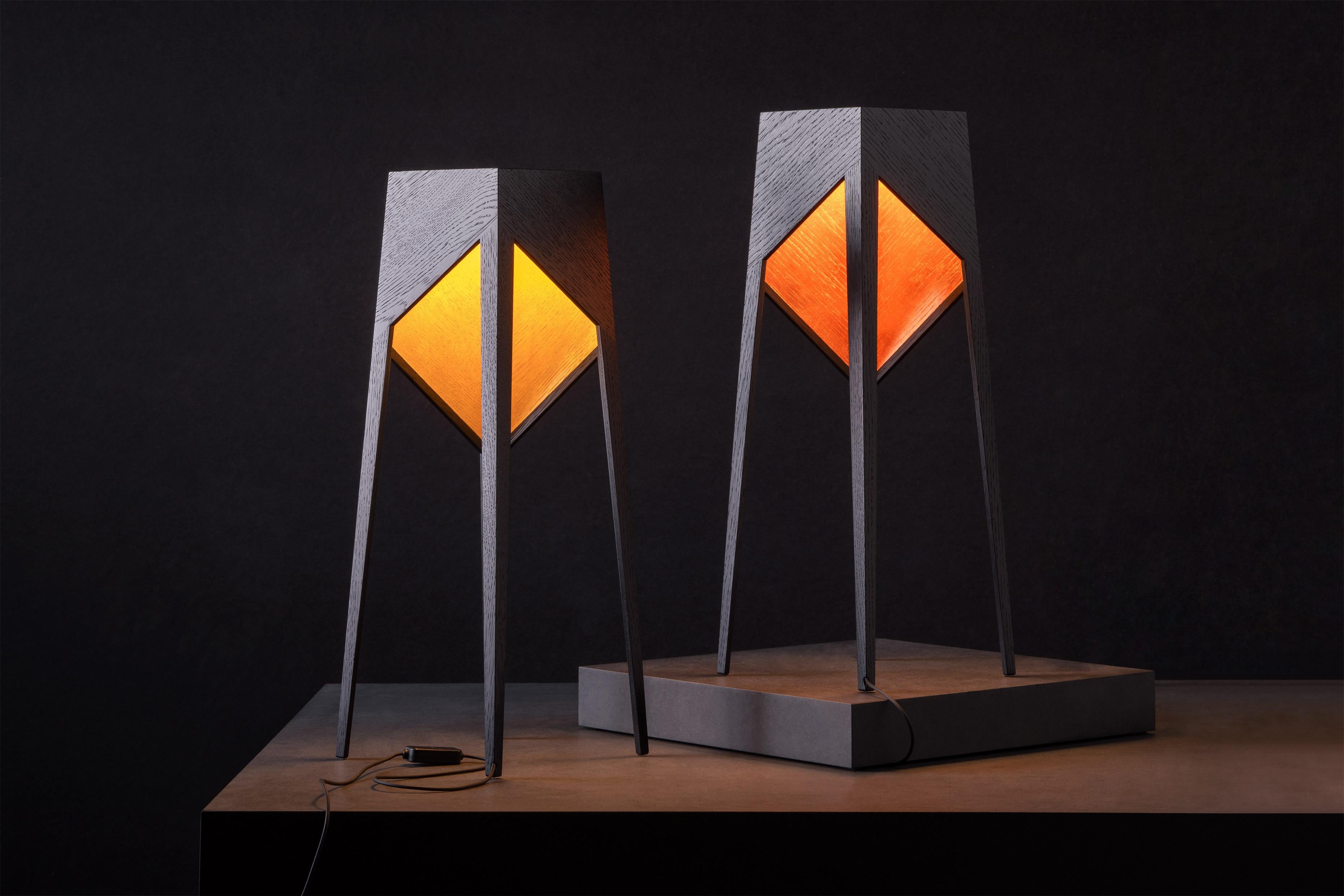 Copper Set of 2 Luise LTD Baby Floor Lamp by Matthias Scherzinger
