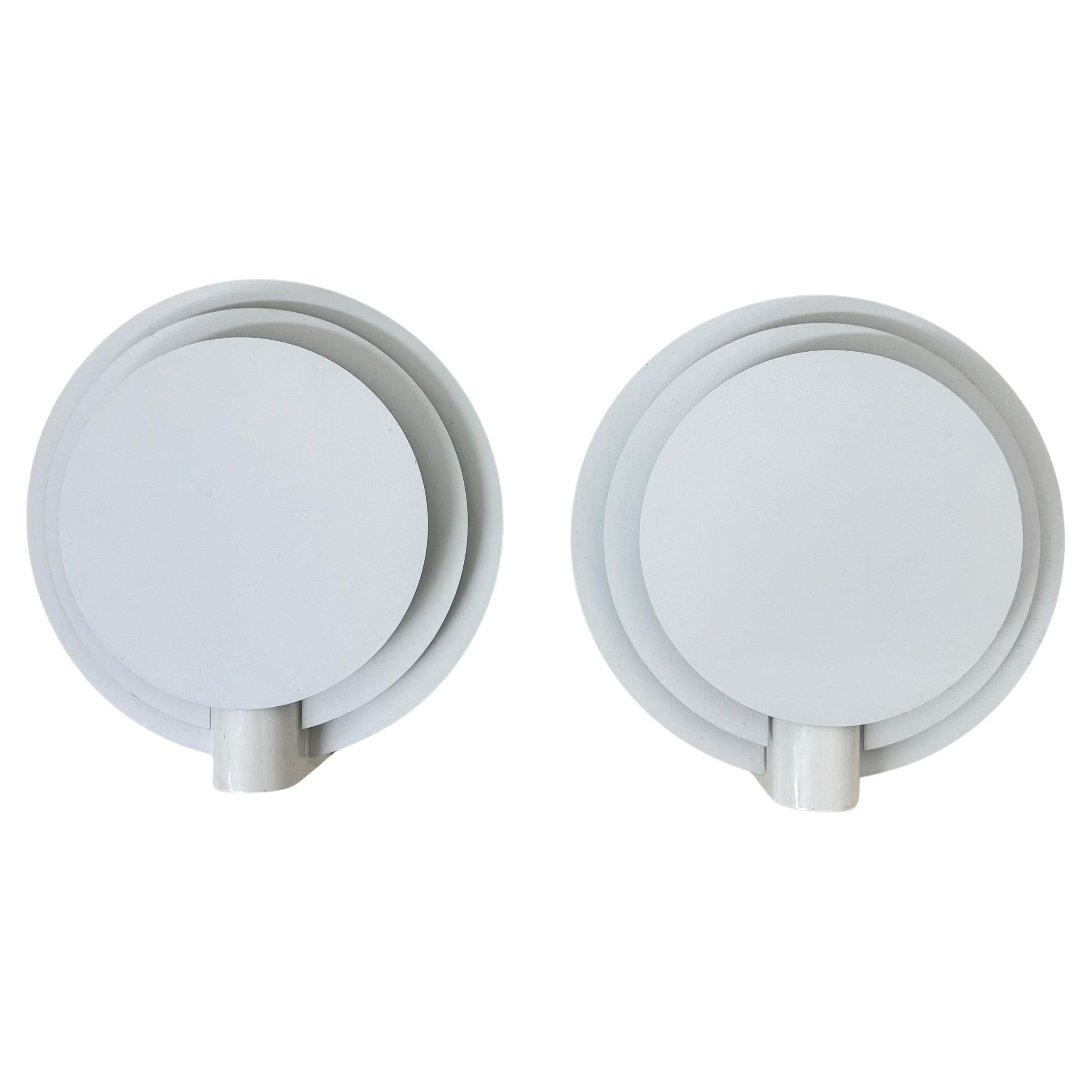 2er-Set Lumiance runde Wandleuchten 'Planeta' 1970er im Angebot