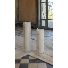 Set Of 2 Luminion Tubular Table Lamps by Mylene Niedzialkowski