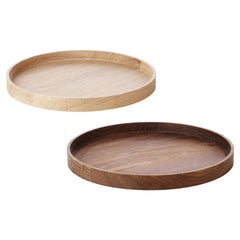 Set di 2 vassoi Luna Oak di Applicata
