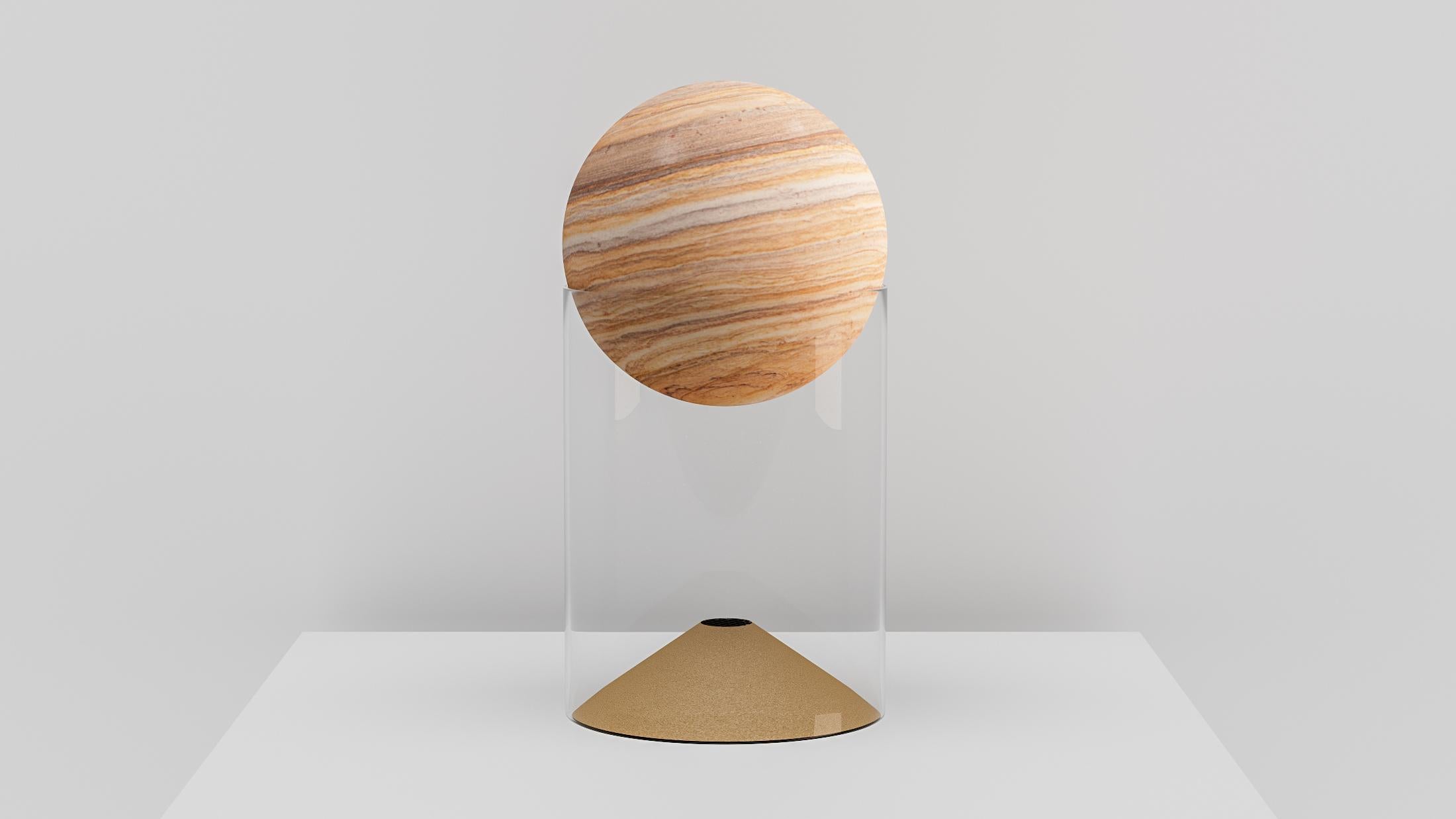 Danois Ensemble de 2 lampes de table Lunar de Studio Roso en vente