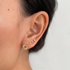Set of 2 Lux Studs in 14K Yellow Gold by Alice Son