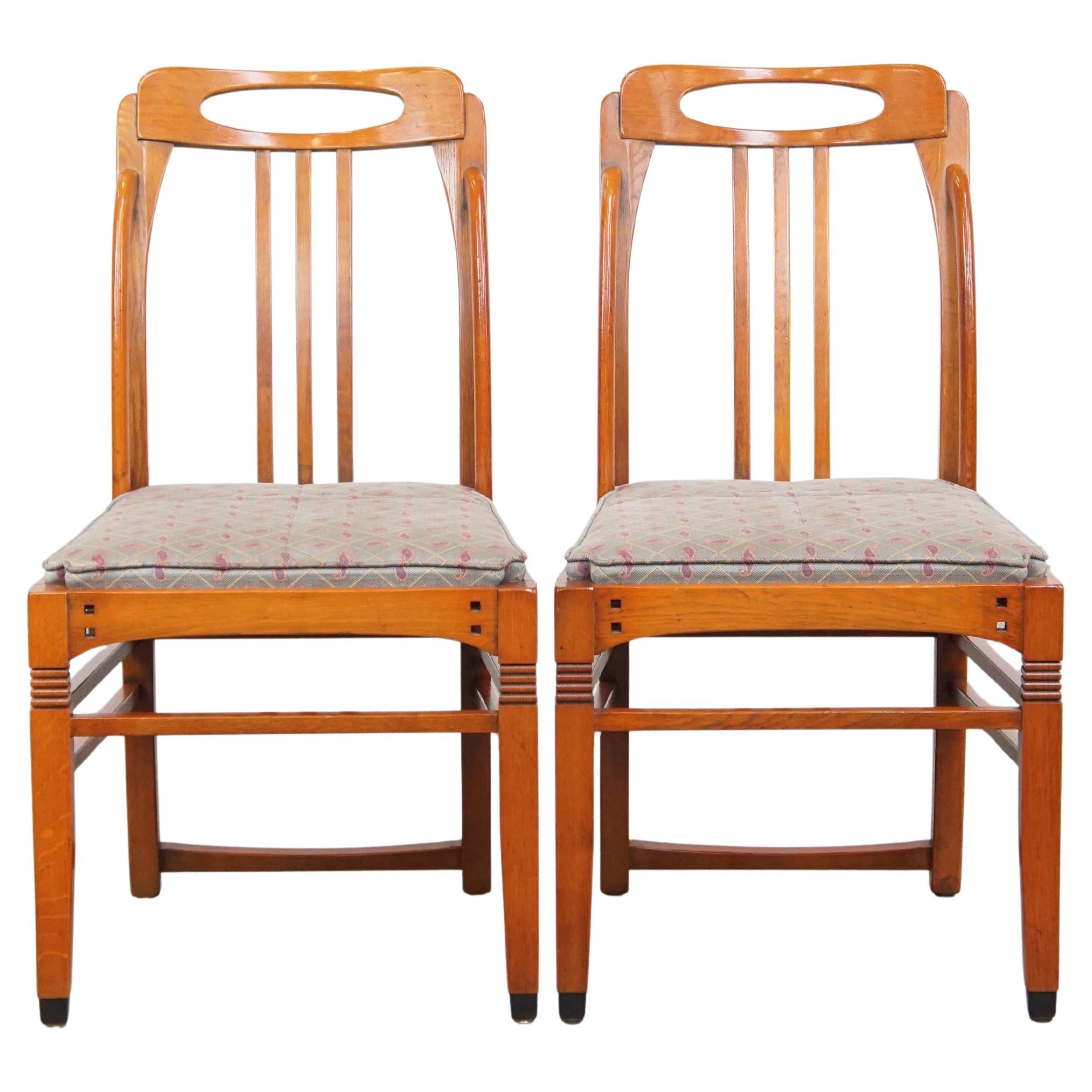 Set di 2 lussuose sedie da pranzo Schuitema dal design Art Nouveau con dettagli sorprendenti