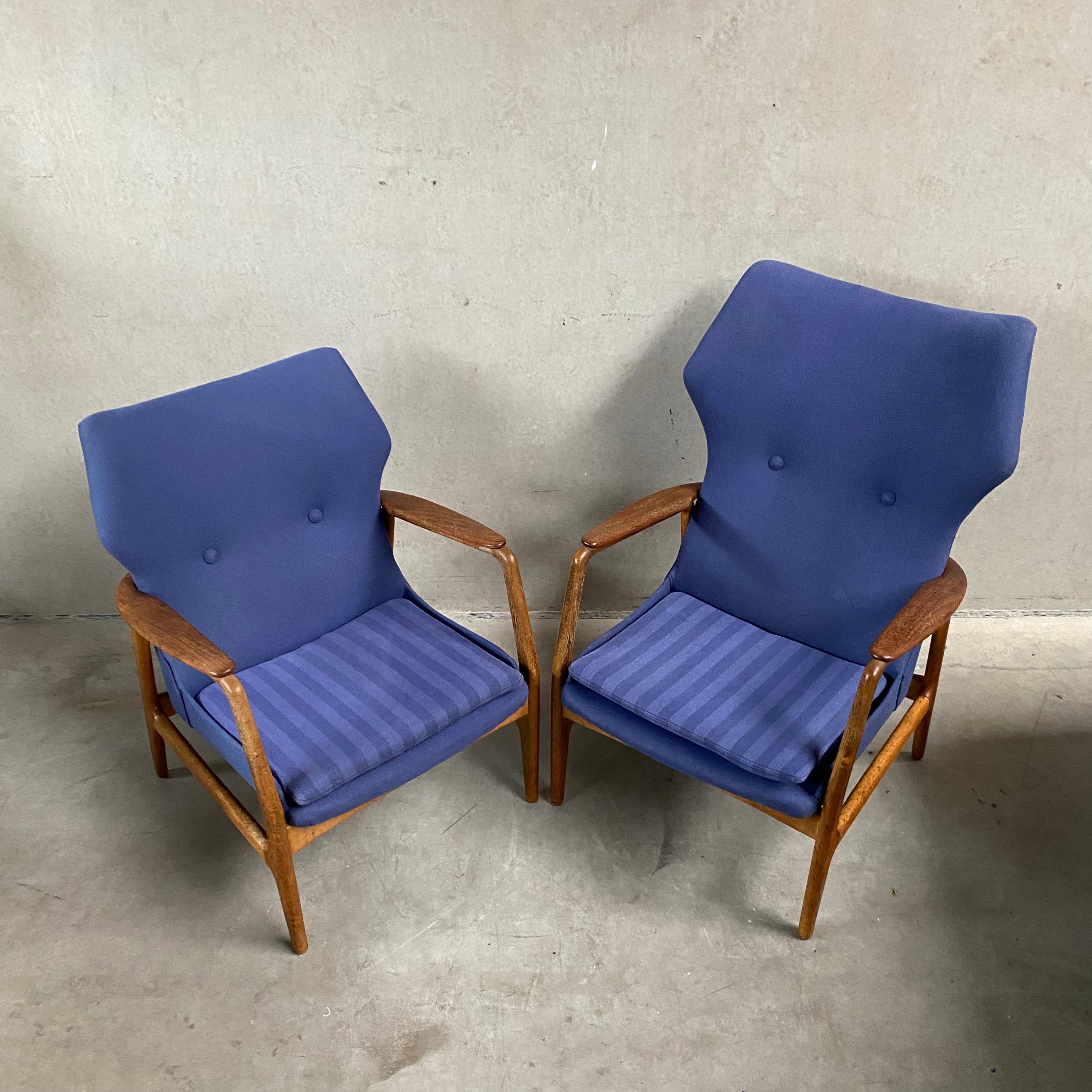 Set of 2 Madsen & Schubell lounge chairs for Bovenkamp, Netherlands 19650s For Sale 5