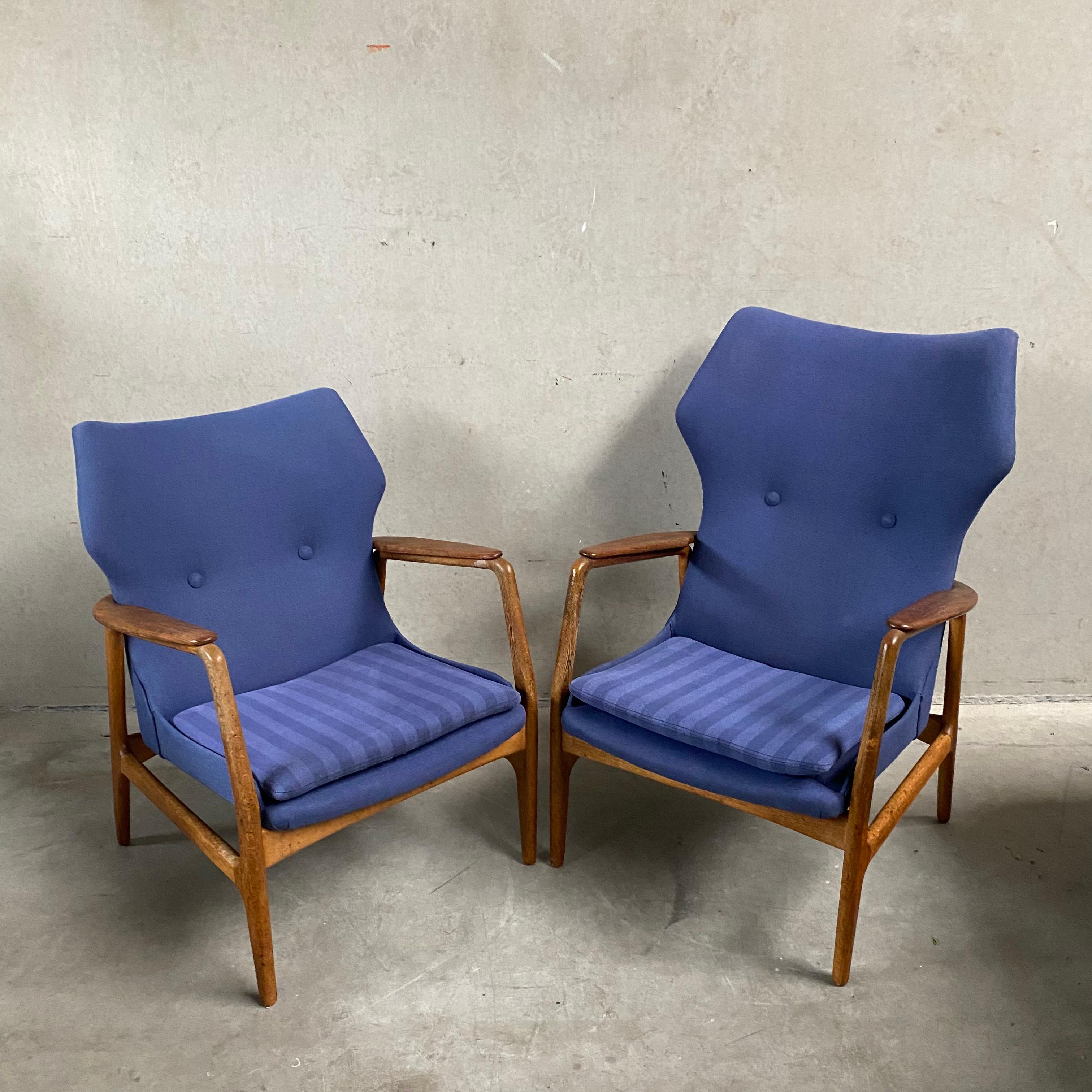 Néerlandais Ensemble de 2 chaises longues Madsen & Schubell pour Bovenkamp, Pays-Bas 19650