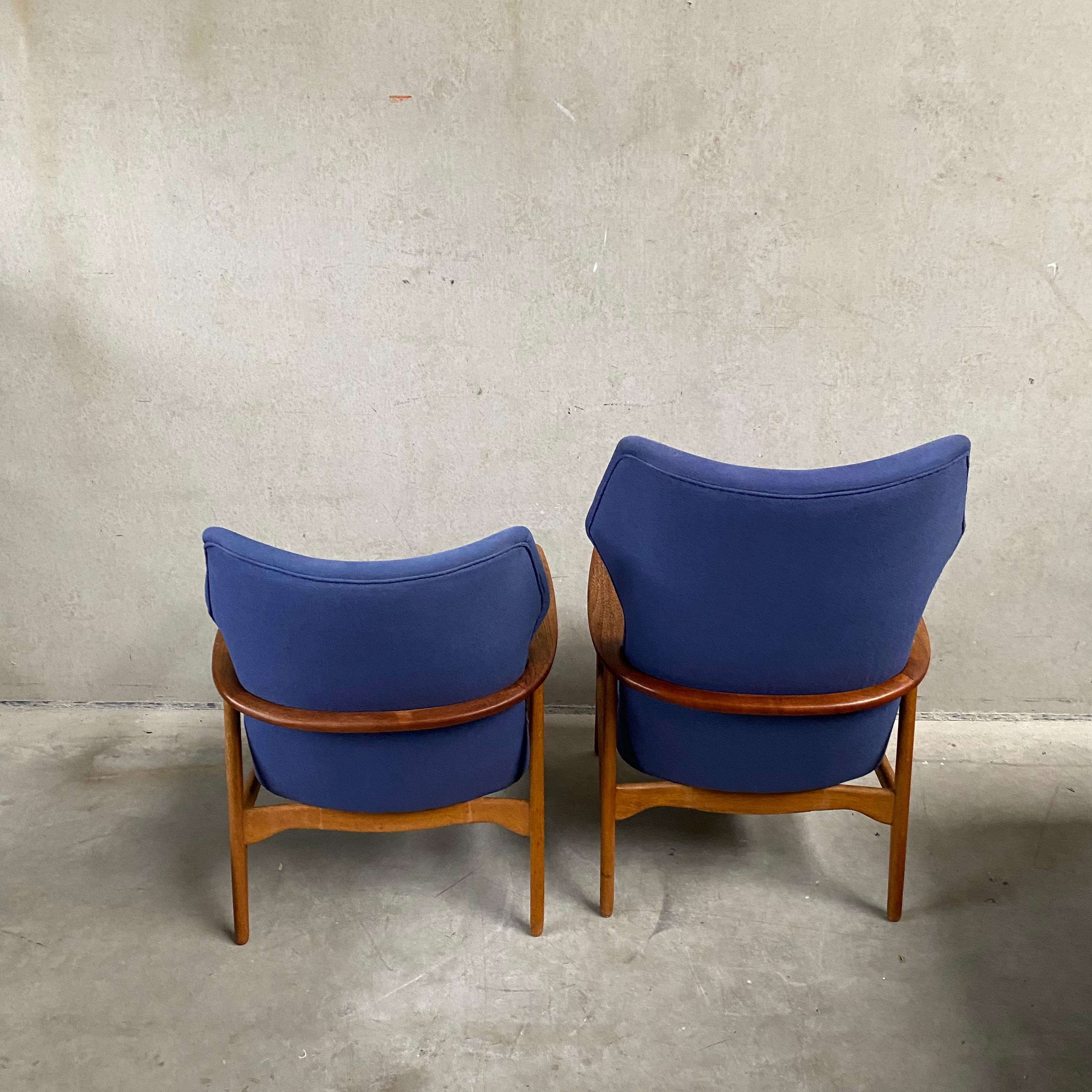 Mid-20th Century Set of 2 Madsen & Schubell lounge chairs for Bovenkamp, Netherlands 19650s For Sale