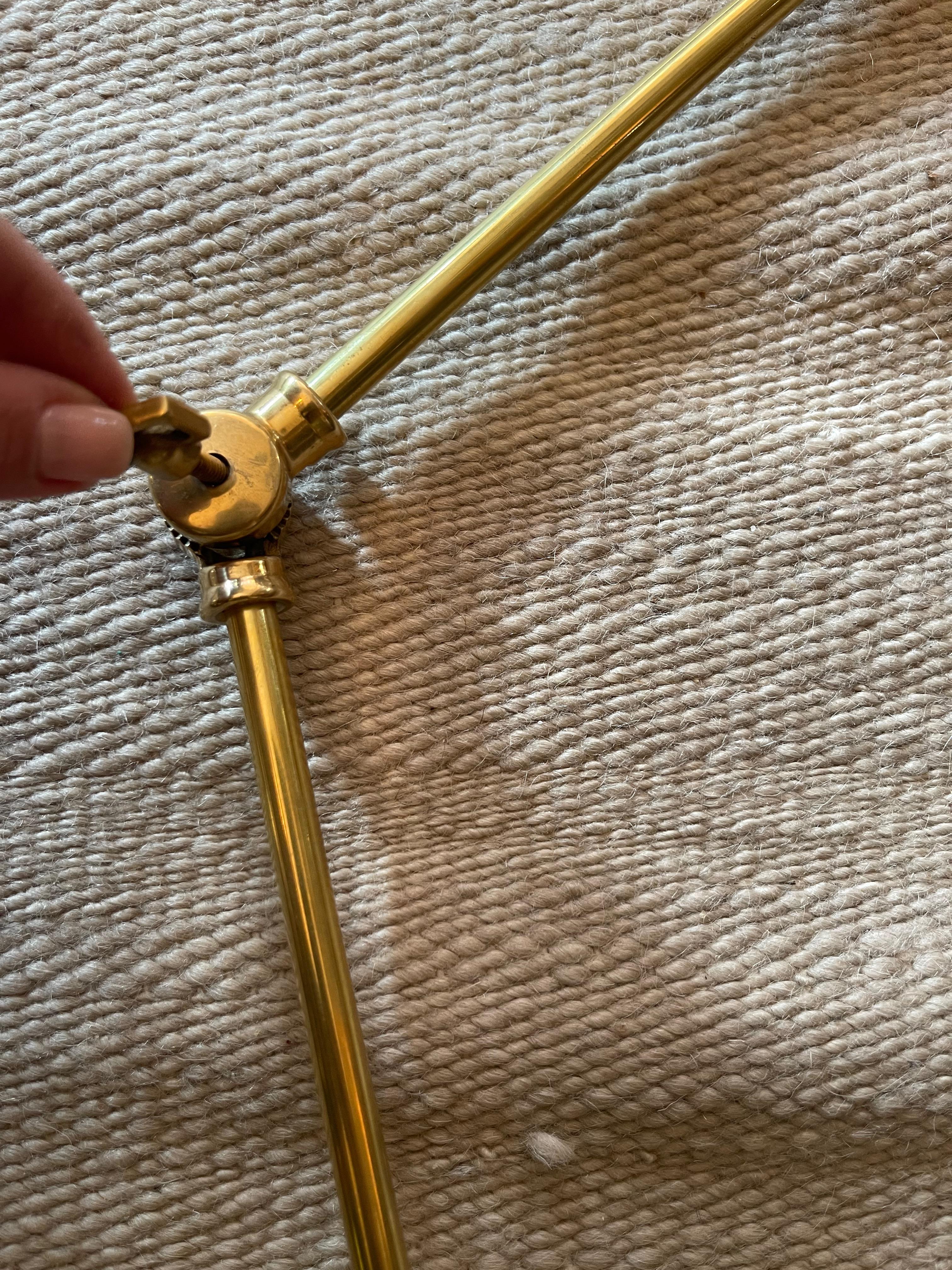 Set di 2 lampade da parete per cucina Magari in stile Stilnovo in bronzo, bianco e ottone in vendita 3