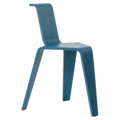 Set of 2 - Magis Aka Stool by Konstantin Grcic in Petrol blue stained beech