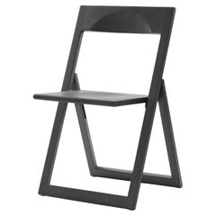 Set of 2 Magis Aviva Folding Chairs by Marc Berthier in Black Stained Beech