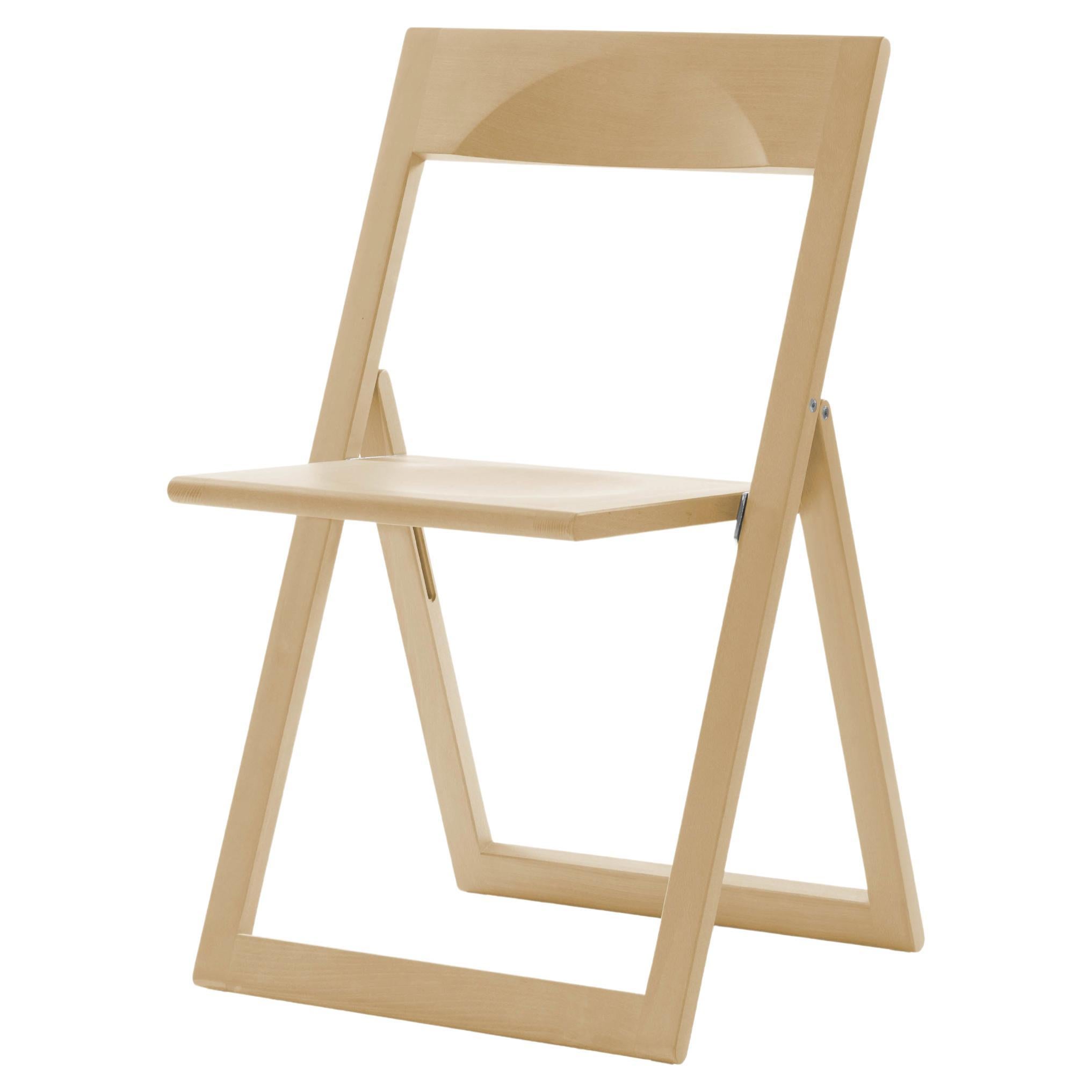 Set of 2 Magis Aviva Folding Chairs by Marc Berthier in Natural Beech in vendita
