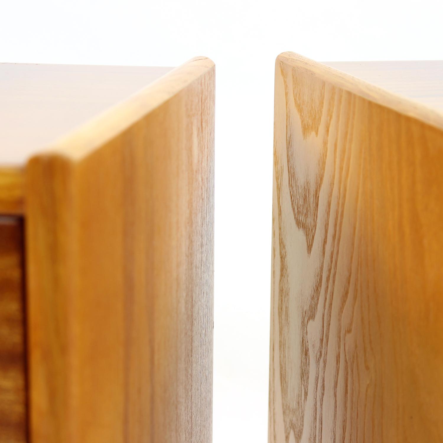 Set Of 2 Mahogany Bedside Tables By Up Zavody, Czechoslovakia 1970s For Sale 9