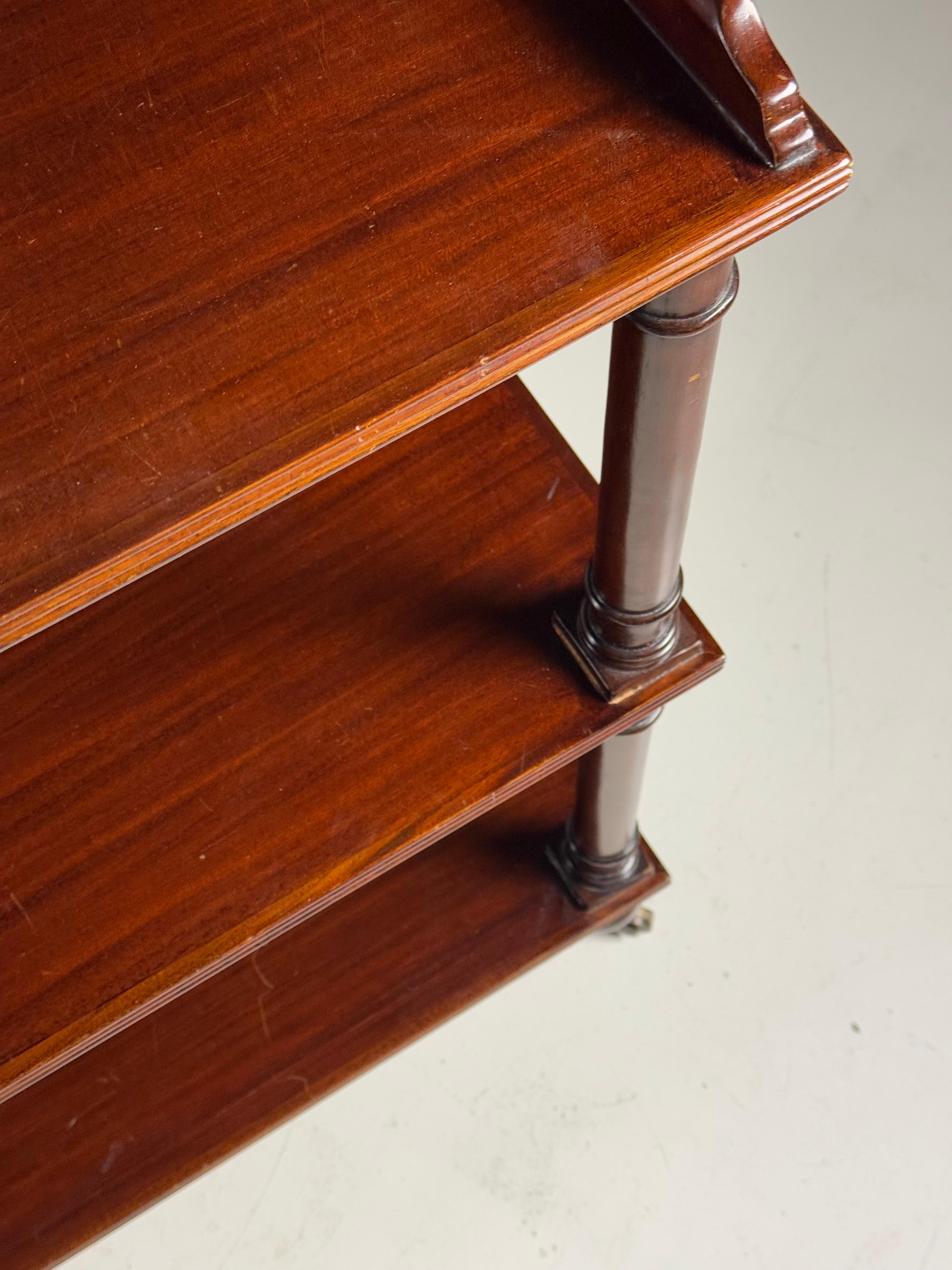 set of 2 mahogany etagères 4