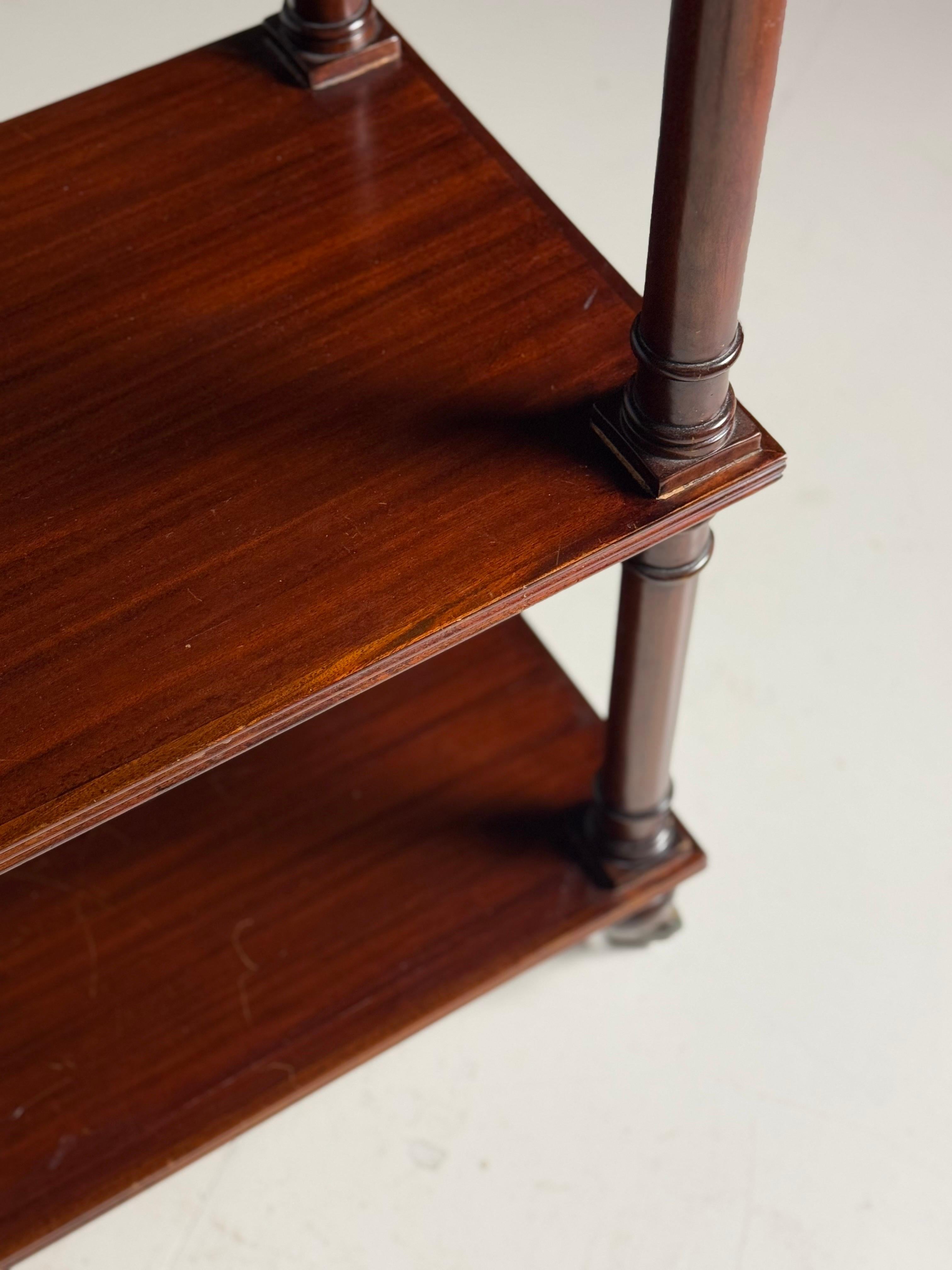 set of 2 mahogany etagères 6