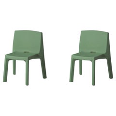 Set di 2 sedie Q4 Malva Green di Jorge Najera