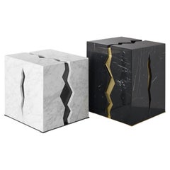 Set di 2 tavolini in marmo crepa di Atelier TERRAI