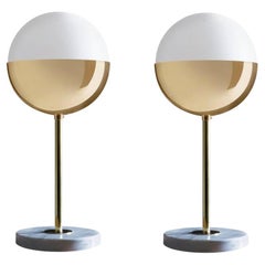 Set of 2 Marble Table Lamp 01 by Magic Circus Editions