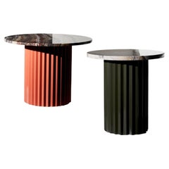Set of 2 Marble Tables by Lisette Rützou