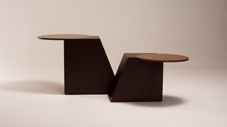 Set of 2 Marble V Tables by Jason Mizrahi For Sale at 1stDibs