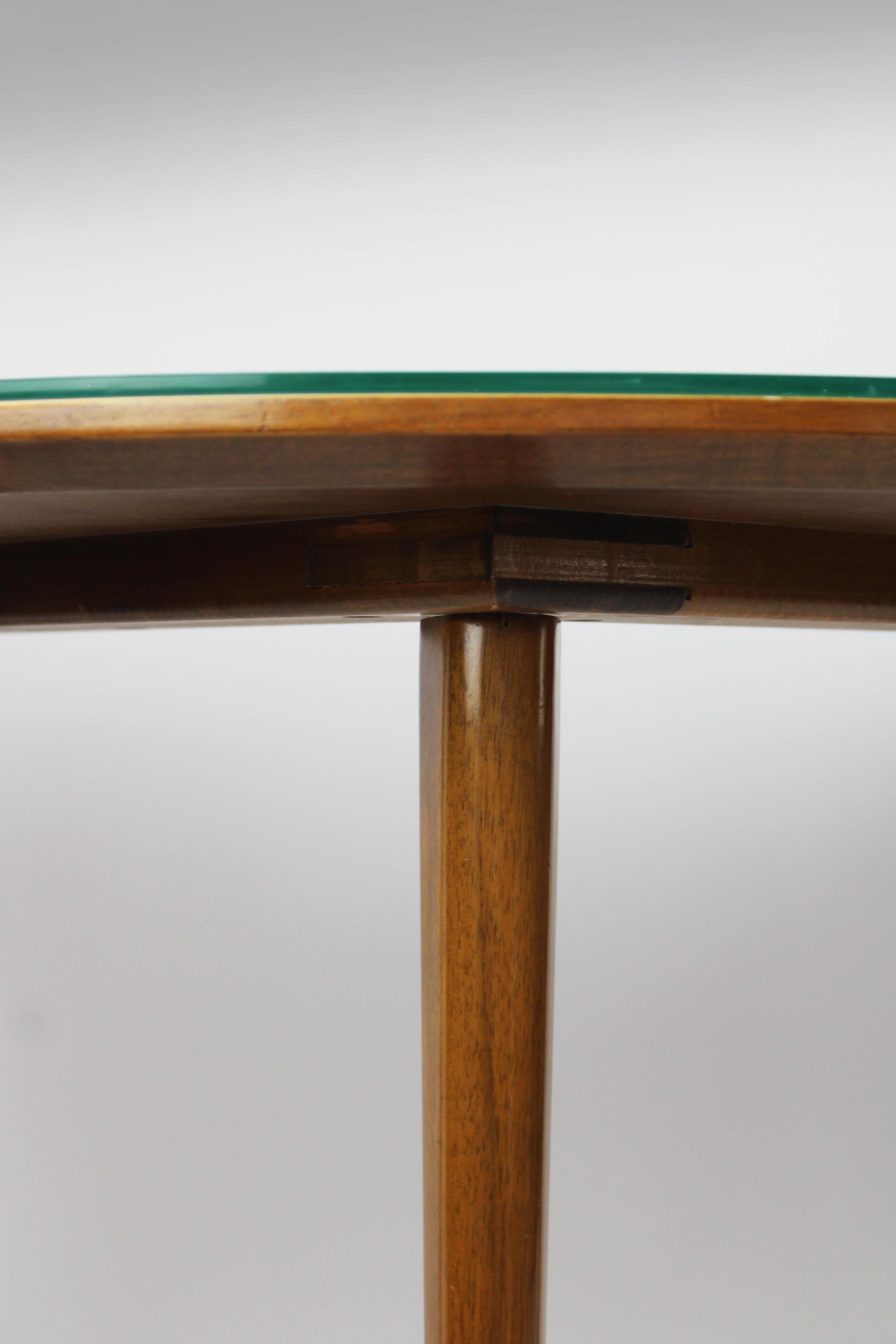 Set of 2 Marquetry Kidney shaped coffee Tables Buchschmid & Gretaux Germany 1950 For Sale 4