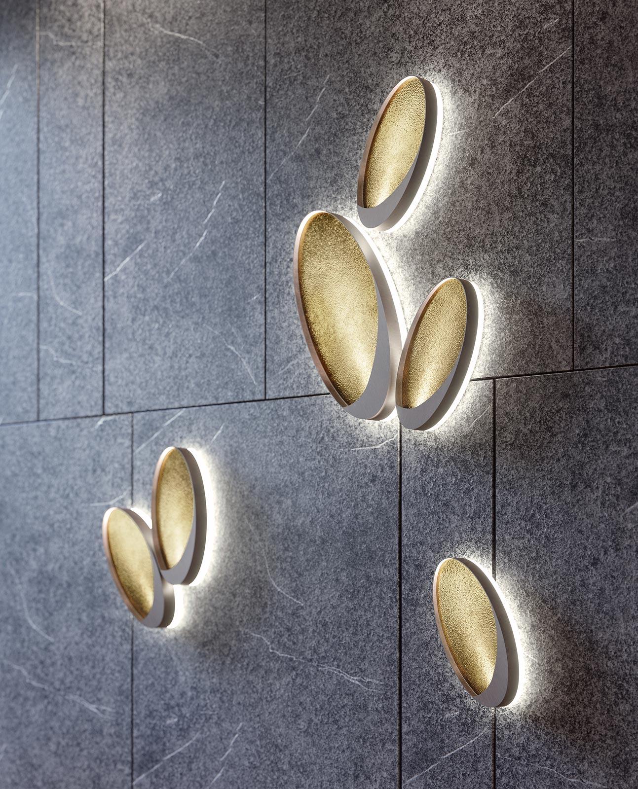 Juego de 2 apliques de pétalos marquesa by MM Lampadari en Nuevo estado para la venta en Geneve, CH