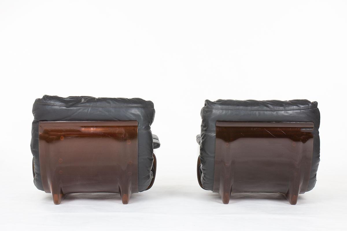 Conjunto de 2 sillones Marsala de Michel Ducaroy para Ligne Roset, años 70 en Bueno Estado en JASSANS-RIOTTIER, FR