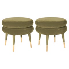 Set of 2 Marshmallow Stools, Royal Stranger