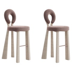 Juego de 2 patas tapizadas para la silla Mary Bar de Dedar, fabricadas en Portugal por Ottiu