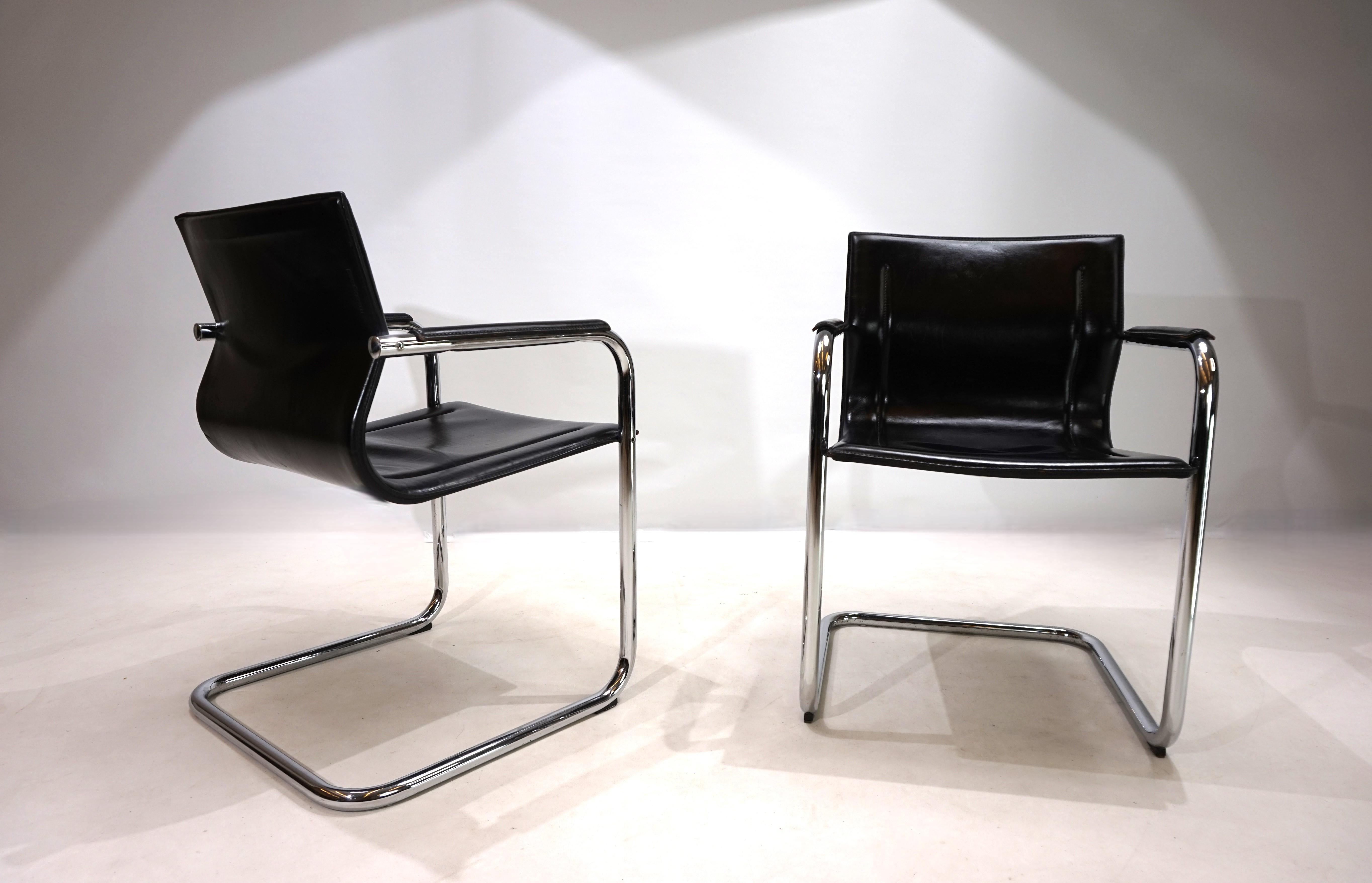 Set of 2 Matteo Grassi MG dining chairs by Mart Stam 7