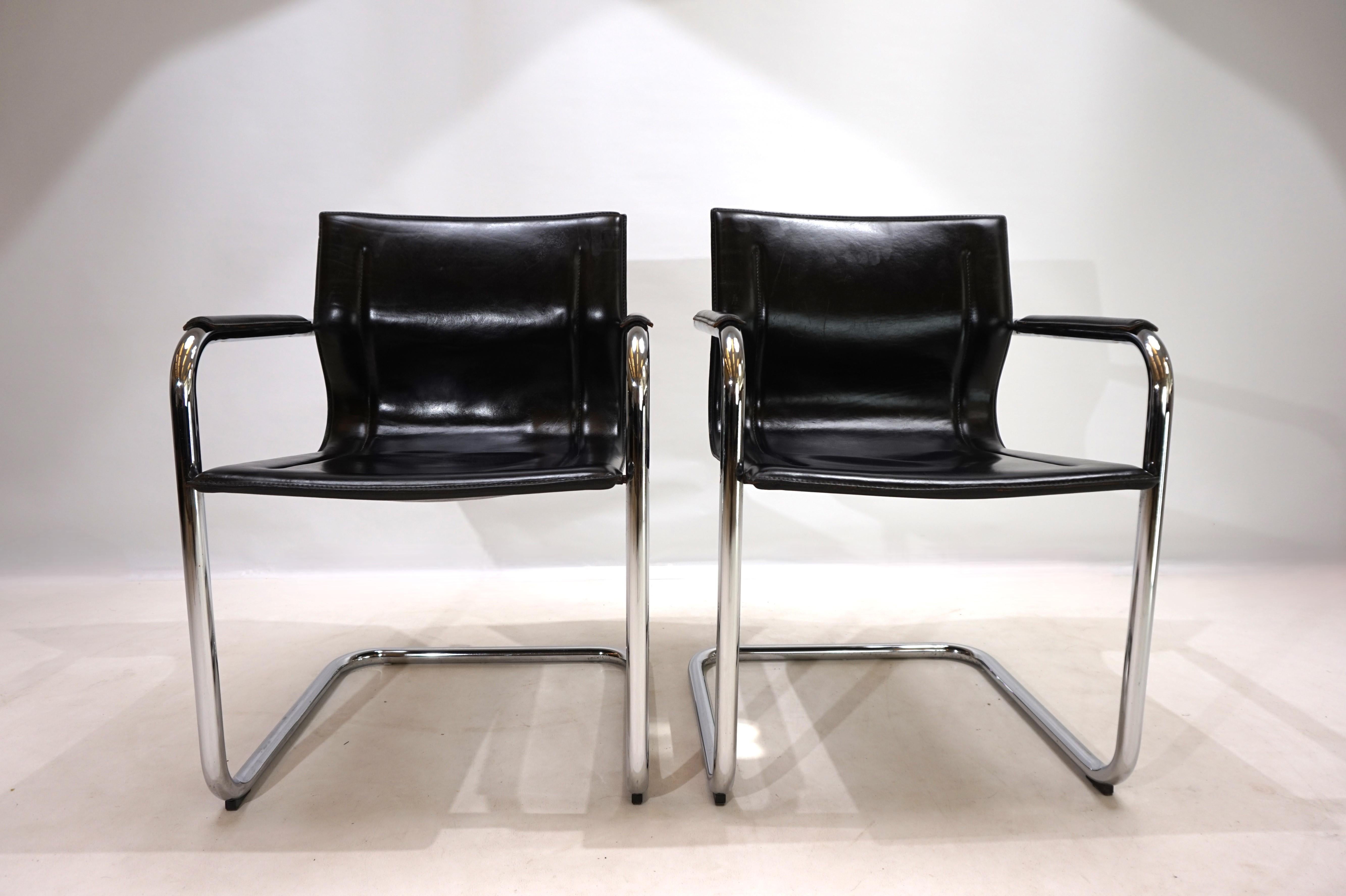 Set of 2 Matteo Grassi MG dining chairs by Mart Stam In Good Condition In Ludwigslust, DE
