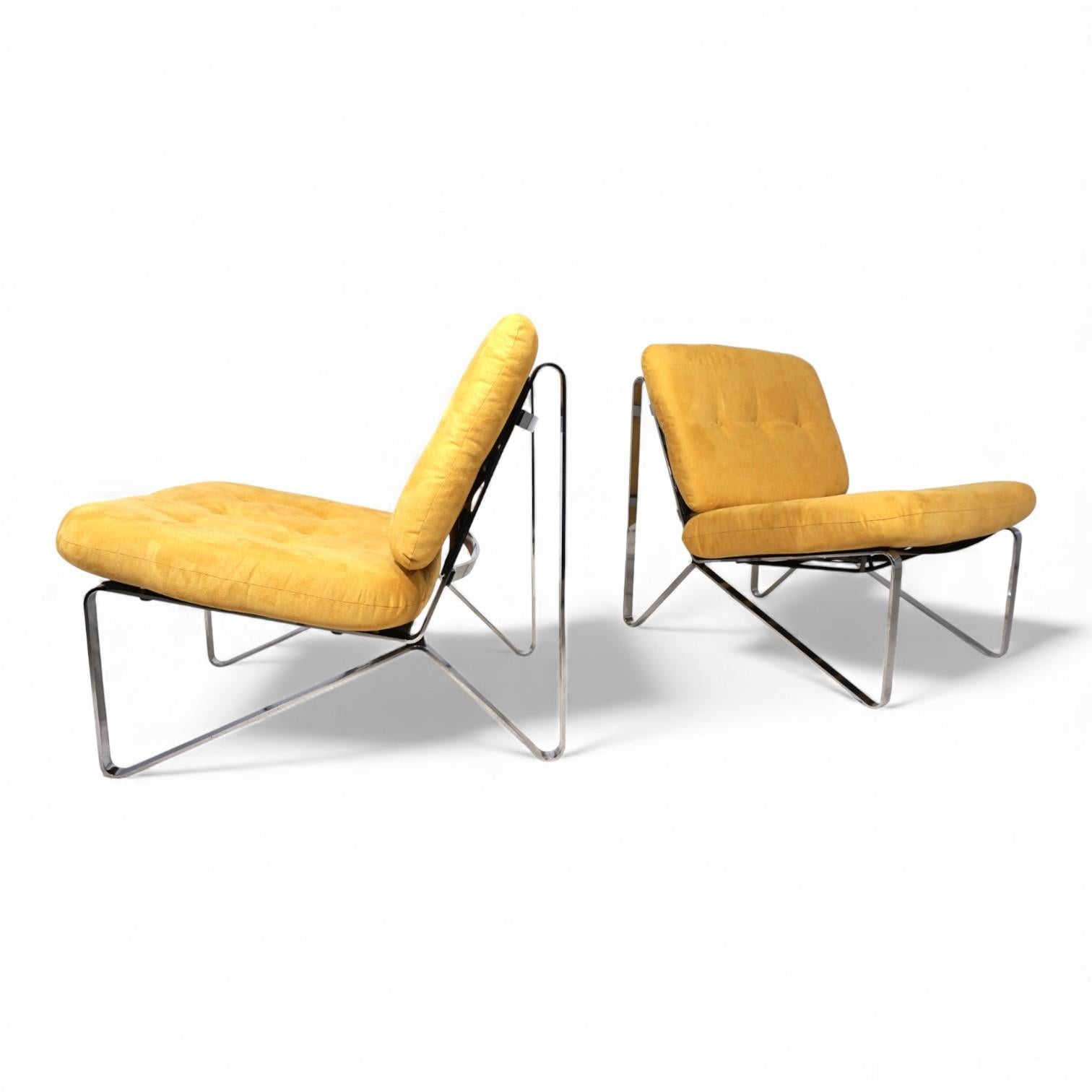 Mid-Century Modern Ensemble de 2 chaises longues Mauser Waldeck par Hartmut Lohmeyer, 1960 en vente