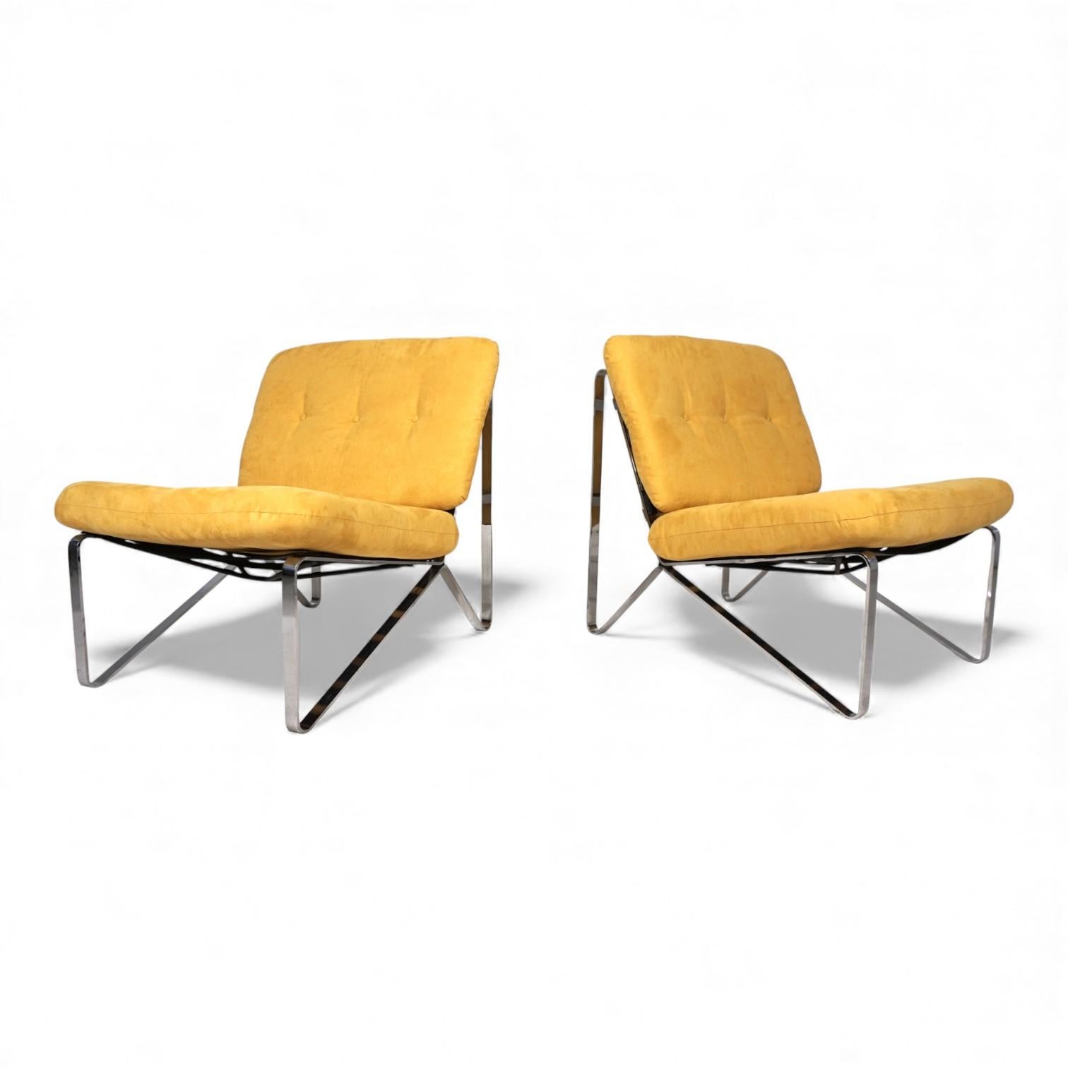Allemand Ensemble de 2 chaises longues Mauser Waldeck par Hartmut Lohmeyer, 1960 en vente