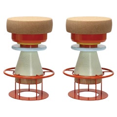 Juego de 2 taburetes medianos de colores Tembo, Note Design Studio