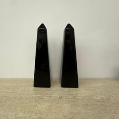 Set of 2 Memphis Style ceramic sculptures , 1980s