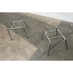 Set of 2 Metal H-Bases for Chairs from Wild + Spieth and Fröscher, 1960s