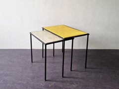 Set of 2 metal side tables by Floris Fiedeldij for Artimeta, 1950's