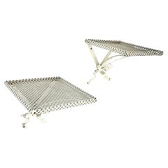set of 2 metal Wall Boards "rigituelle" Mathieu Mategot attrib., France 1950s